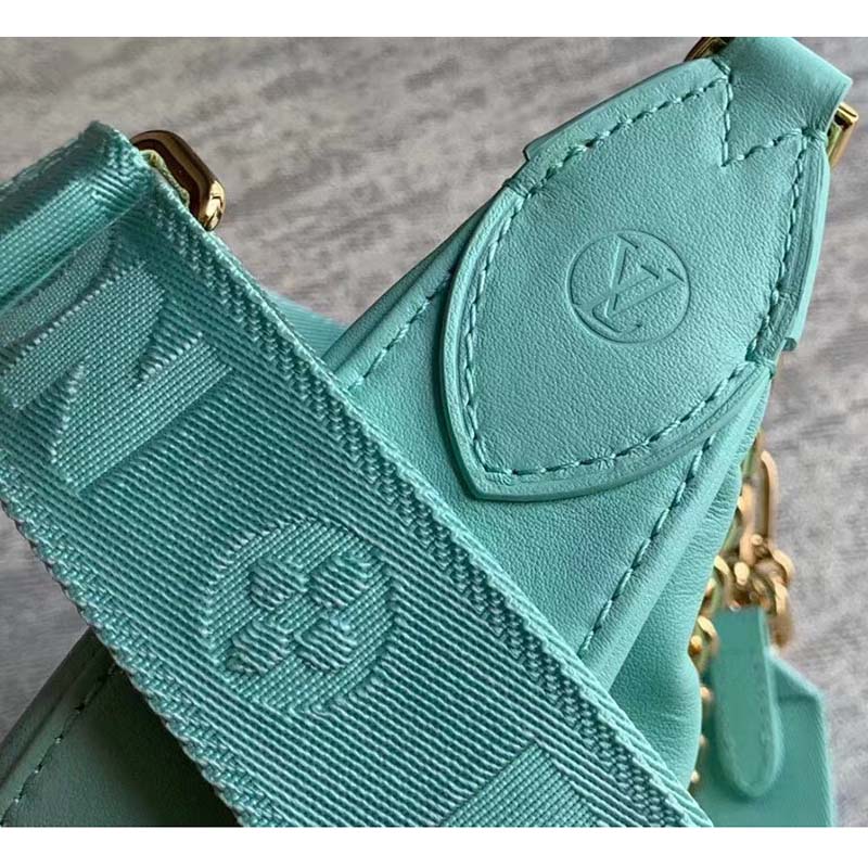 Louis Vuitton LV Women Over The Moon Vert D’Eau Green Quilted Embroidered Calf