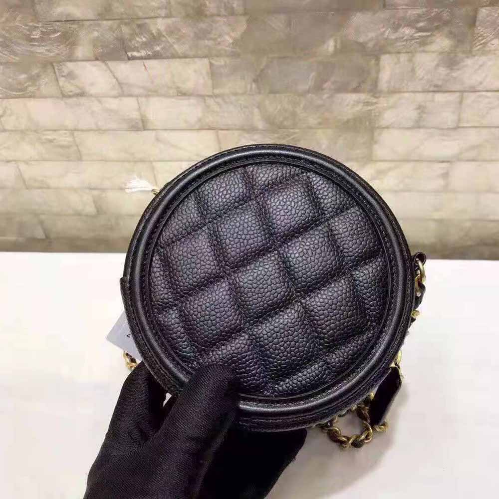 Chanel Women Chanel 19 Clutch with Chain Lambskin Gold Silver-Tone and Ruthenium Black