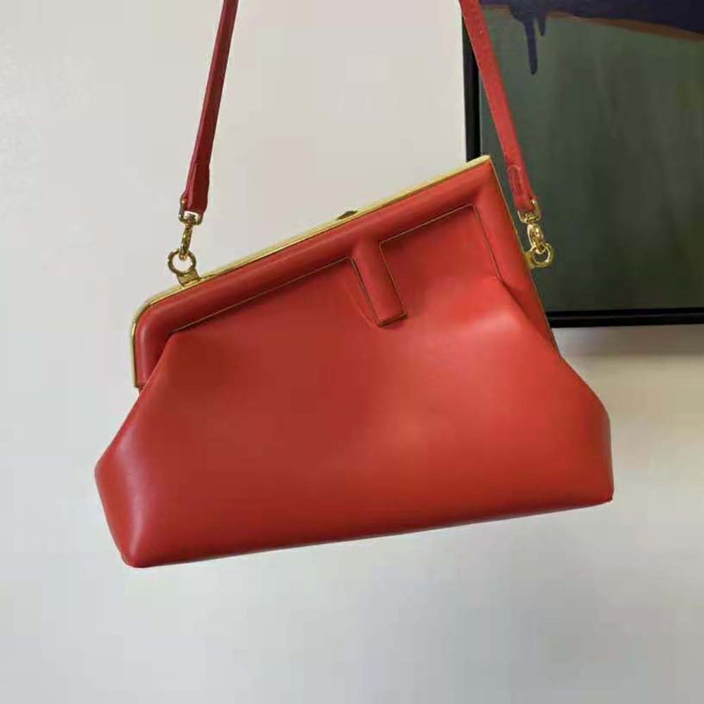 Fendi Women First Small Red Leather Bag