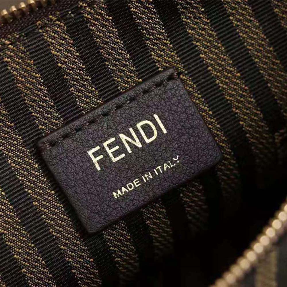 Fendi Women Wallet on Chain with Pouches Leather Mini-Bag-Brown