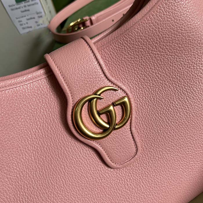 Gucci Women GG Aphrodite Medium Shoulder Bag Light Pink Soft Leather