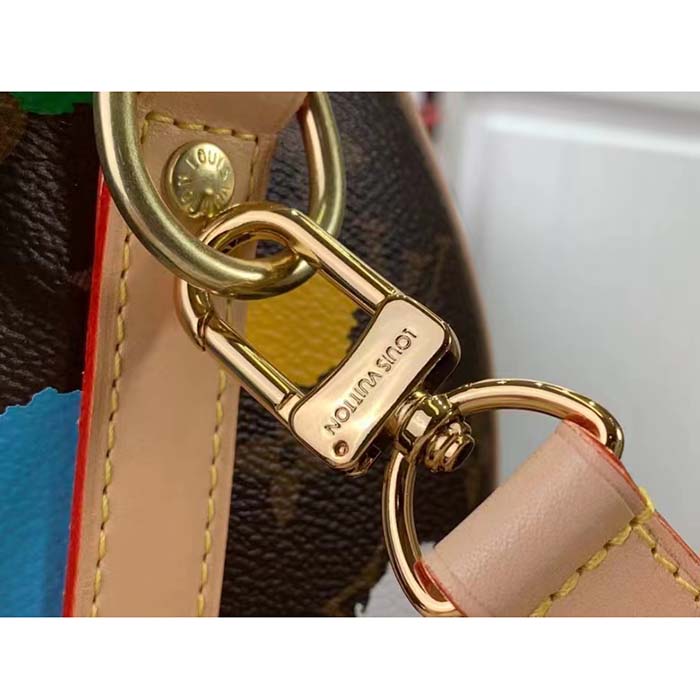 Louis Vuitton LV Women LV x YK Speedy Bandoulière 25 Monogram Coated Canvas 3D Painted Dots Print