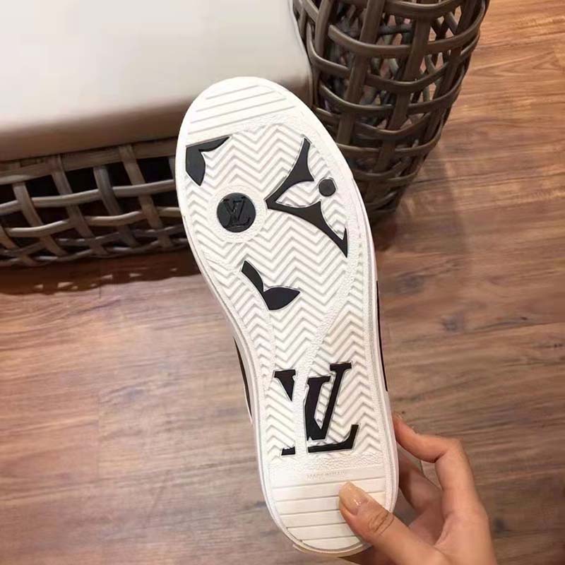 Louis Vuitton Unisex Charlie Sneaker Cacao Brown White Mix Recycled Bio-Based Materials