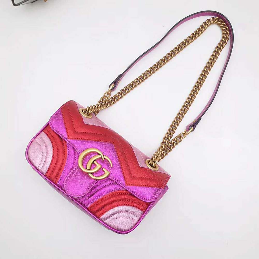 Gucci GG Women GG Marmont Mini Matelassé Bag