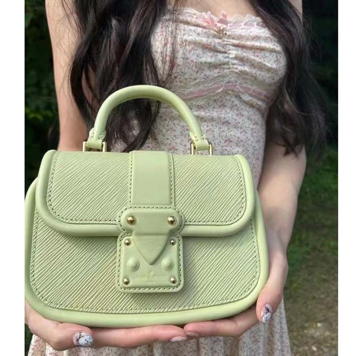 Louis Vuitton LV Women Hide Seek Vert Noto Green Epi Grained Smooth Cowhide Leather