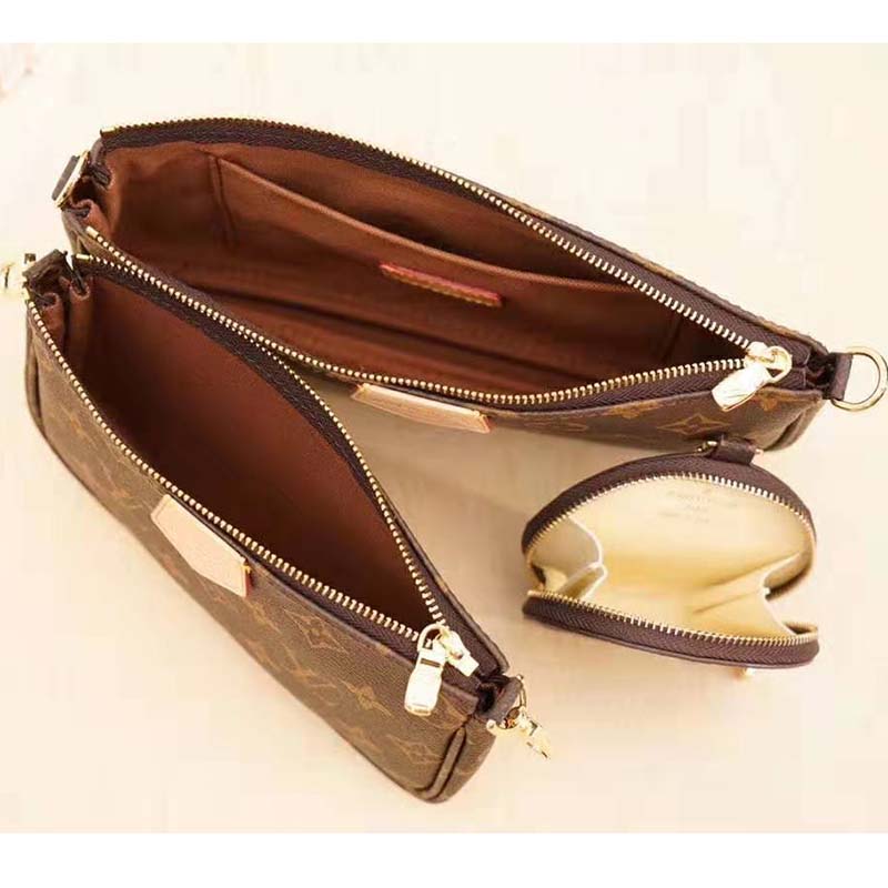 Louis Vuitton LV Women Multi Pochette Accessoires in Monogram Canvas-Pink