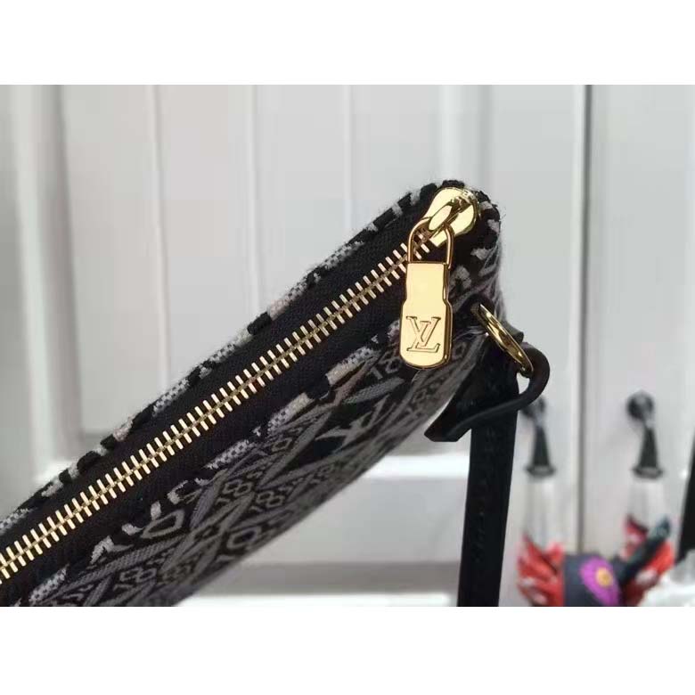 Louis Vuitton LV Women Since 1854 Neverfull MM Tote Black Monogram Flowers Canvas