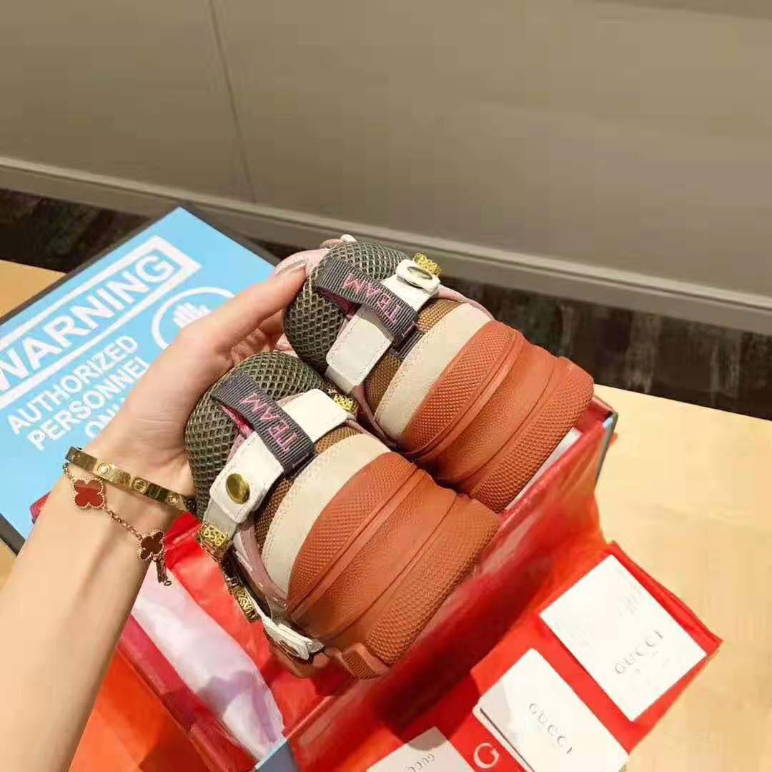 Gucci Women Flashtrek Sneaker 5.6cm Height-Pink