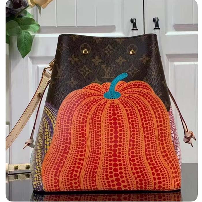 Louis Vuitton Women LVxYK NeoNoé MM Monogram Coated Canvas Pumpkin Print