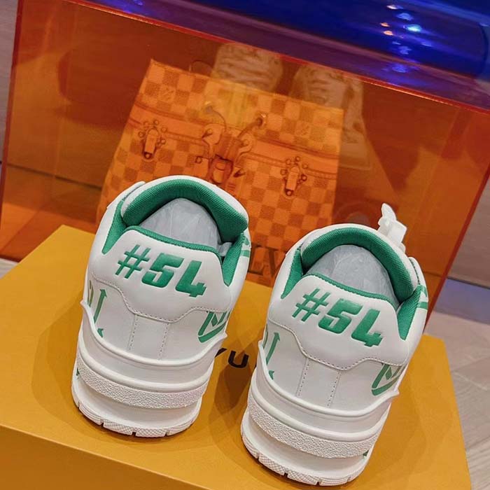 Louis Vuitton Unisex LV Trainer Sneaker Green Mix of Sustainable Materials