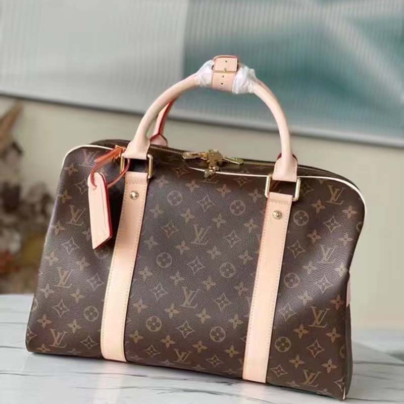 Louis Vuitton LV Unisex Carryall Coated Canvas VVN Shiny Golden Brass