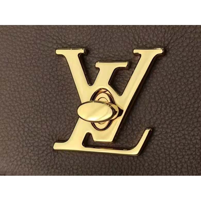 Louis Vuitton LV Women Lockme Ever MM Handbag Beige Soft Grained Calfskin