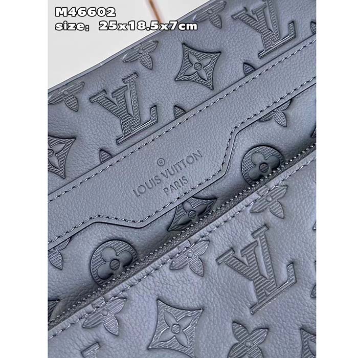 Louis Vuitton LV Unisex Trio Messenger Bag Black Calf Leather Cowhide