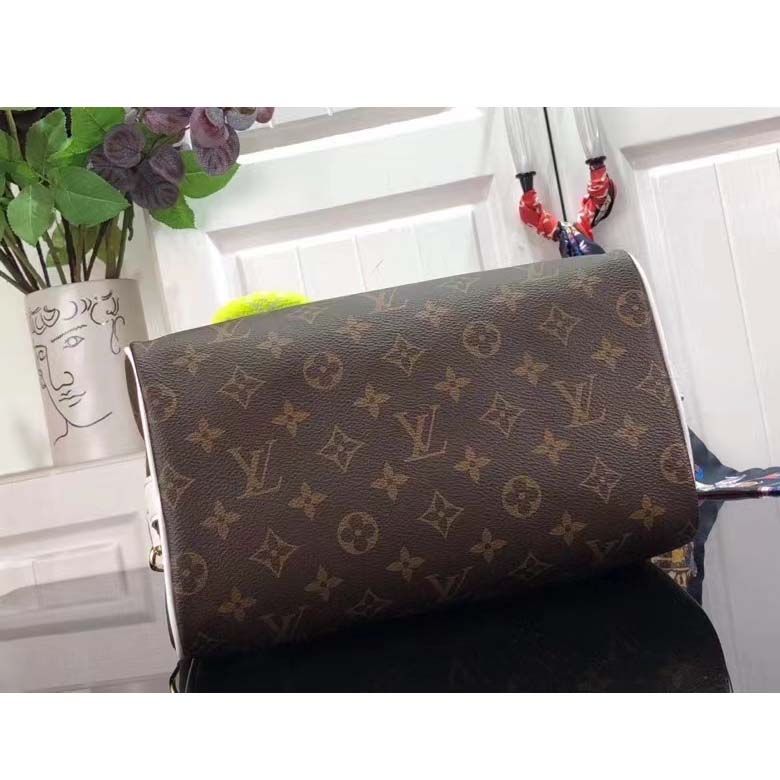 Louis Vuitton Women Speedy Bandoulière 25 Handbag Monogram Coated Canvas Cowhide Leather
