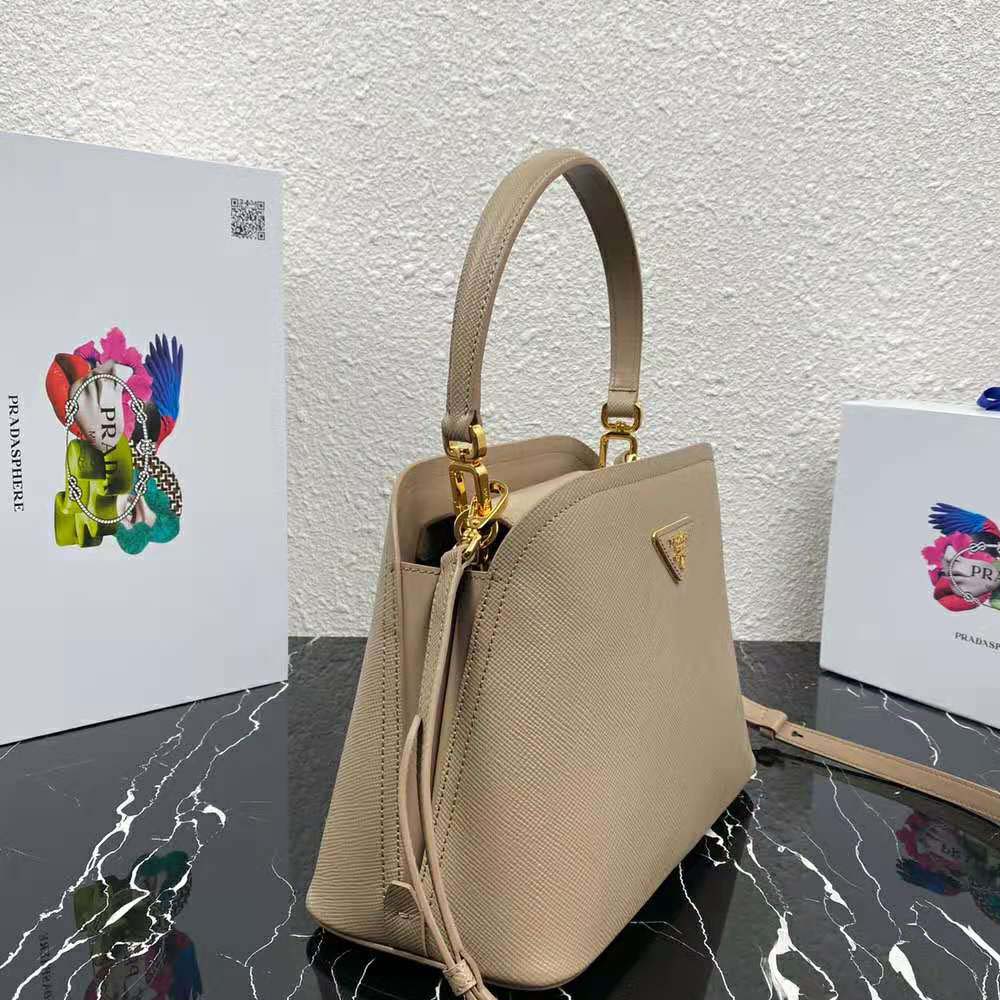 Prada Women Medium Saffiano Leather Prada Matinee Bag-Sandy