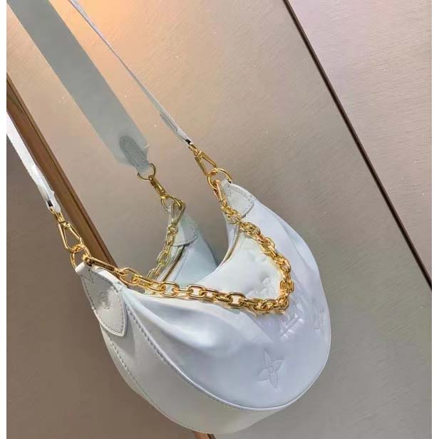 Louis Vuitton LV Women Over The Moon White Quilted Embroidered Smooth Calf Leather