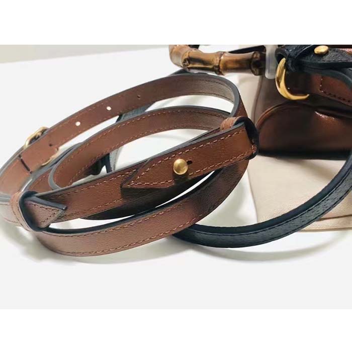 Gucci Women GG Diana Small Shoulder Bag Cuir Black Leather Double G