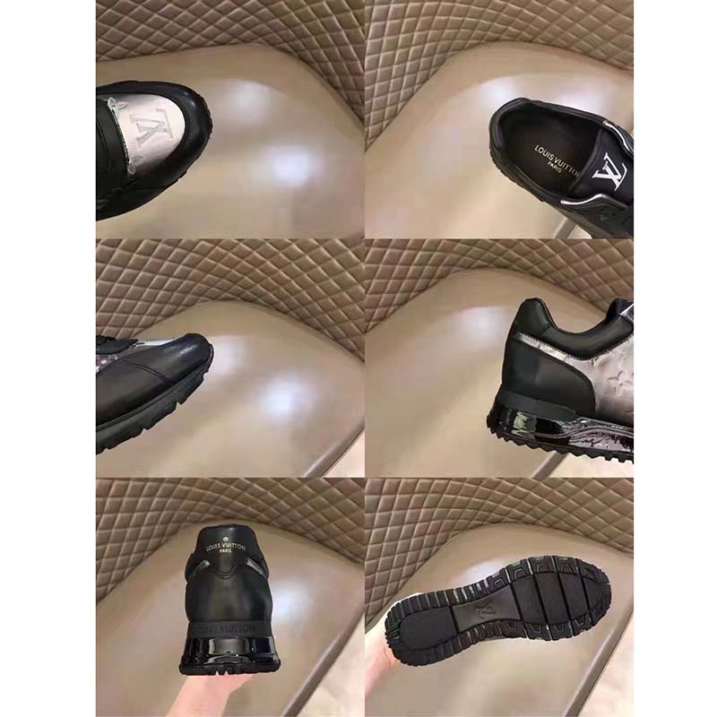 Louis Vuitton LV Unisex Beverly Hills Sneaker Anthracite Gray Metallic Monogram Canvas