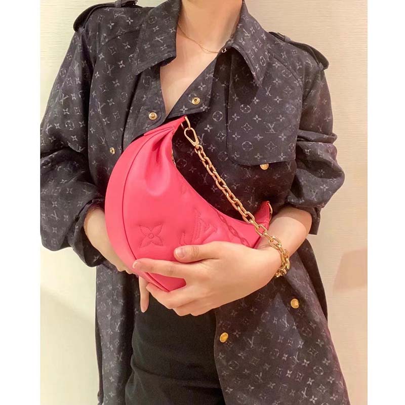 Louis Vuitton LV Women Over The Moon Pink Quilted Embroidered Smooth Calf Leather