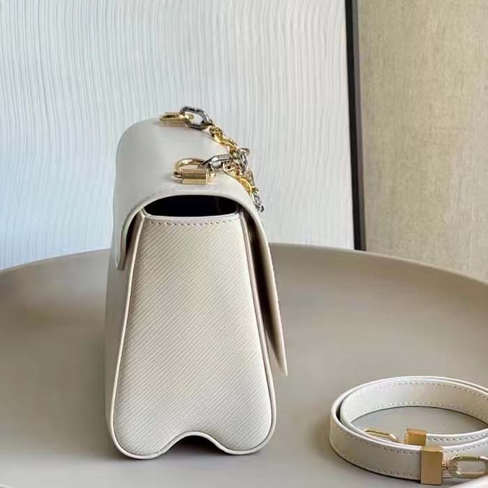 Louis Vuitton LV Women Twist MM Quartz Epi Grained Leather Cowhide Lock