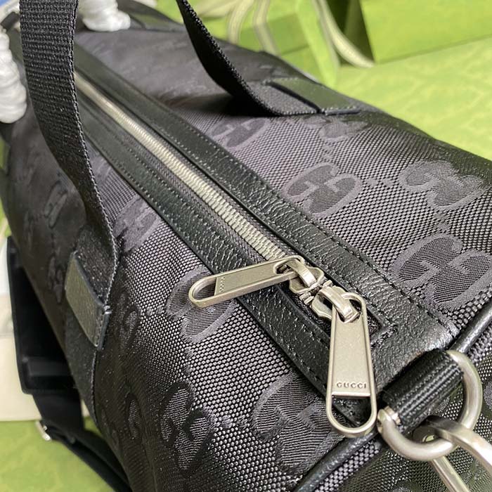 Gucci Unisex GG Off The Grid Duffle Bag Black GG Nylon