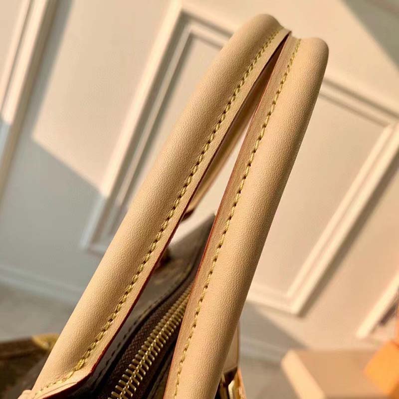 Louis Vuitton LV Women Boétie MM Monogram Coated Canvas Cowhide Leather