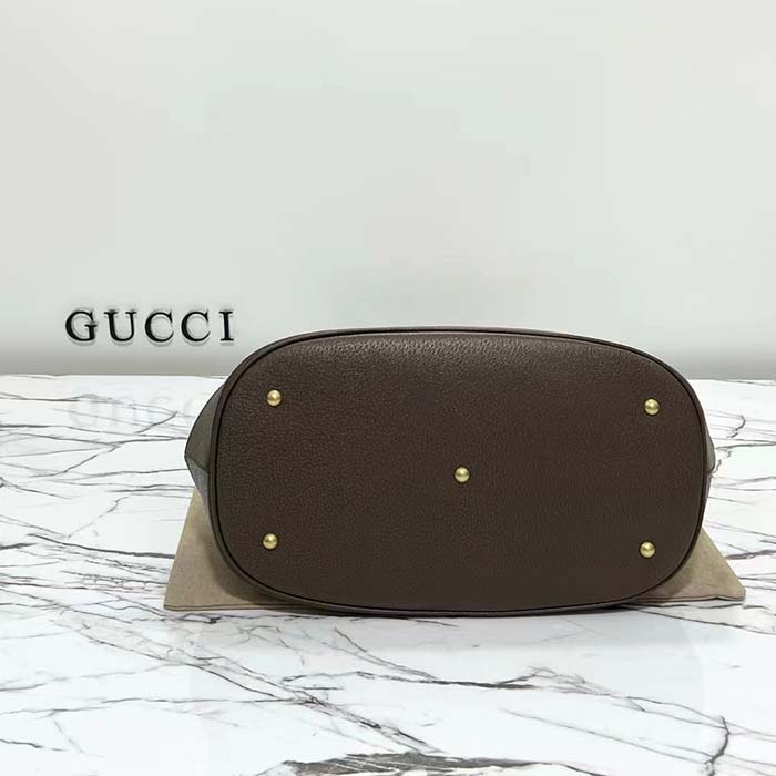 Gucci Unisex GG Savoy Duffle Bag Beige Ebony GG Supreme Canvas