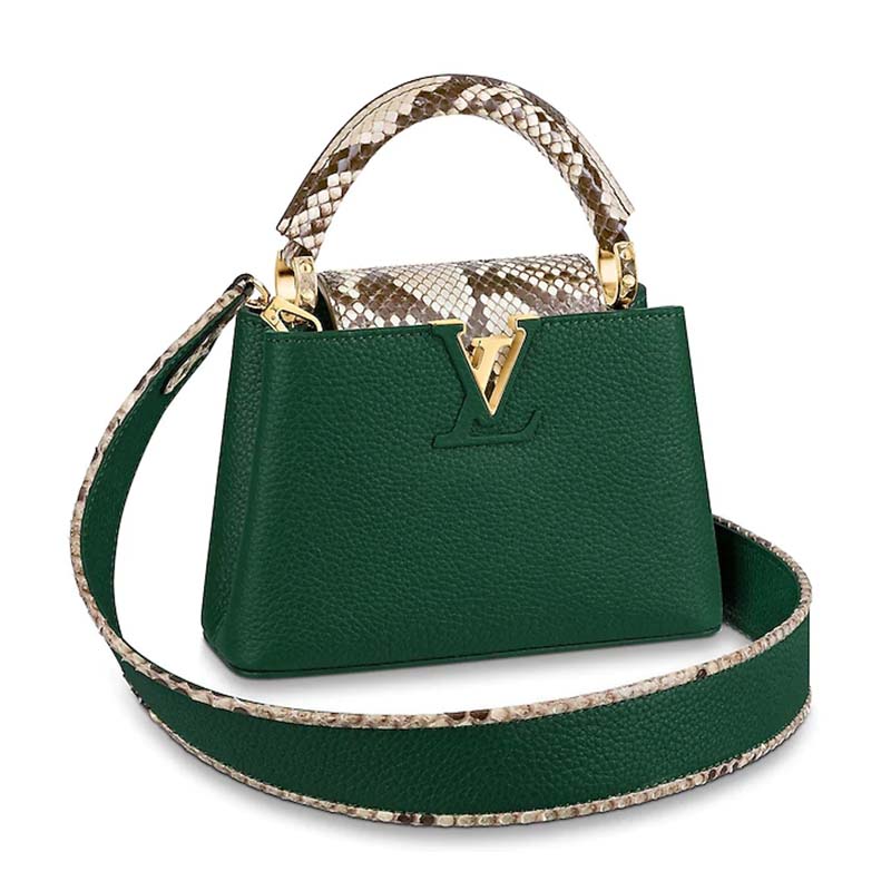 Louis Vuitton LV Women Capucines Mini Handbag Jewel-Tone Taurillon