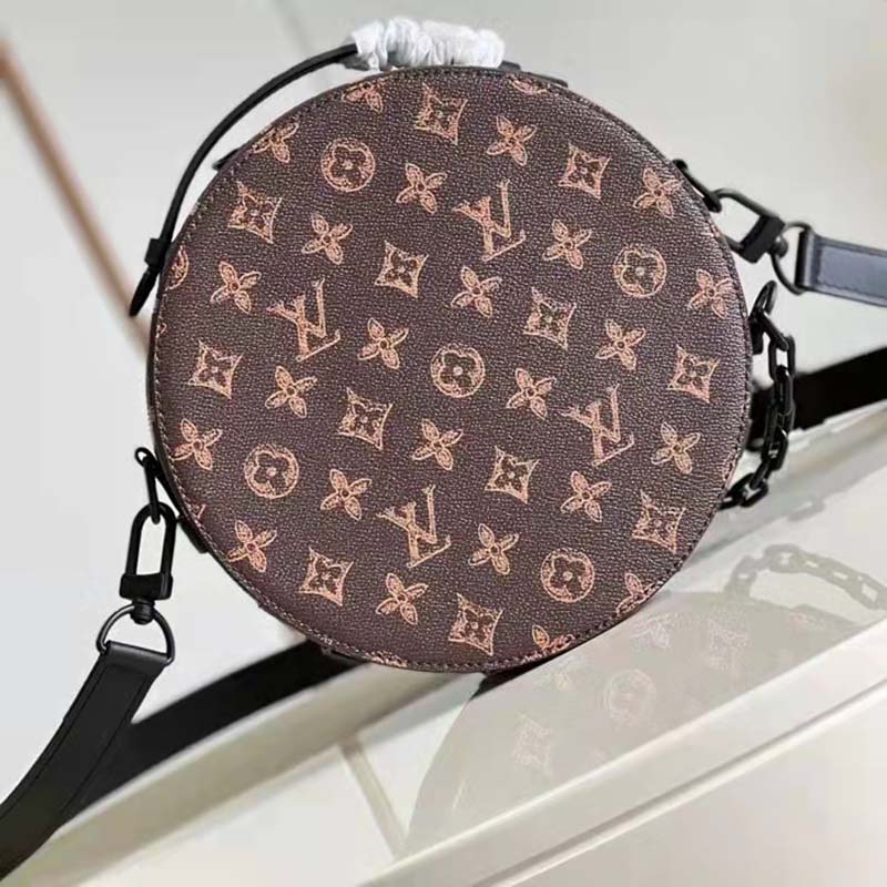 Louis Vuitton LV Unisex Wheel Box Brown Monogram Coated Canvas Cowhide Leather