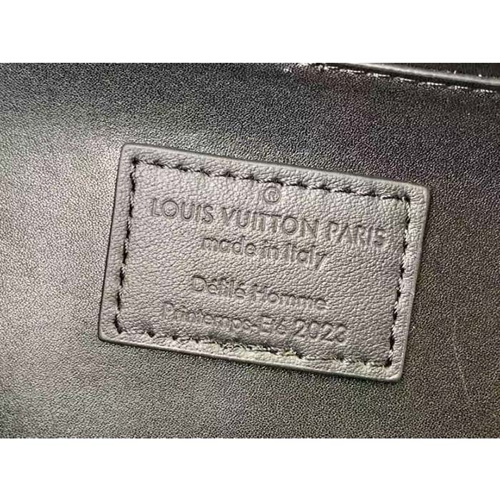 Louis Vuitton LV Unisex Future Trunk Black Calf Leather Double Zip Closure