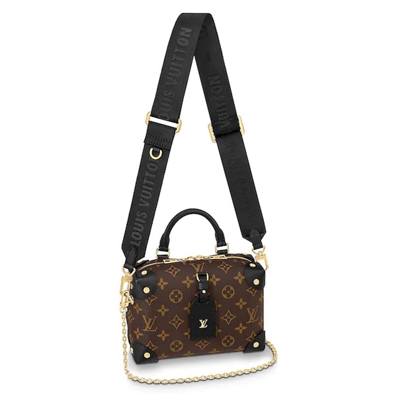 Louis Vuitton LV Women Petite Malle Souple Monogram Coated Canvas