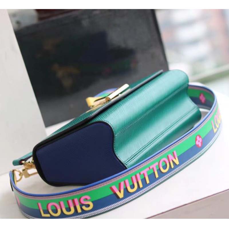 Louis Vuitton LV Women Twist MM in Epi Grained Cowhide Leather-Green