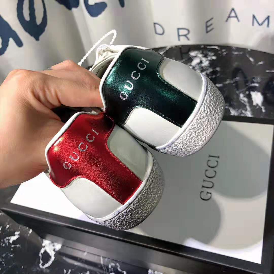 Gucci Men’s Ace Sneaker with Gucci Blade-Green