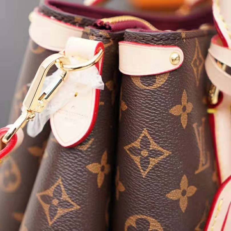 Louis Vuitton LV Women Open Handbag BB in Monogram Canvas-Brown