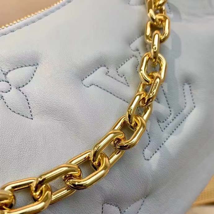 Louis Vuitton LV Women Over The Moon Blue Quilted Embroidered Smooth Calf Leather