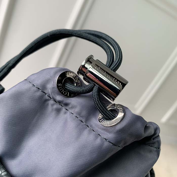 Louis Vuitton LV Unisex Chalk Pouch Granite Taurillon Monogram Embossed Cowhide Leather