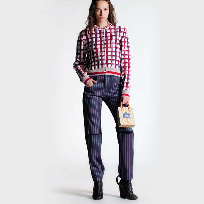 Louis Vuitton LV Unisex Petit Sac Plat Bag Beige Ocher Monopaname Coated Canvas Cowhide Leather