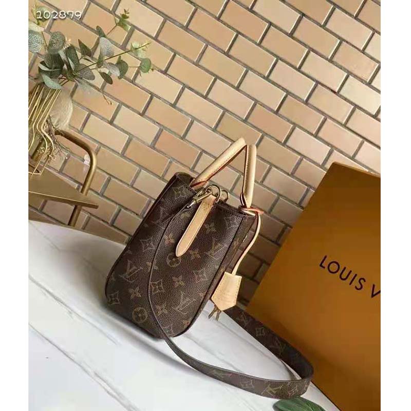 Louis Vuitton Women Montaigne BB Handbag Monogram Canvas Natural Cowhide Leather