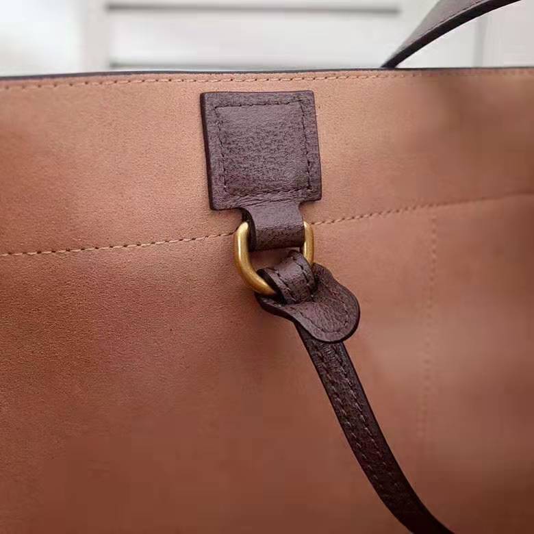 Gucci GG Unisex Ophidia Soft GG Supreme Large Tote in Beige/Ebony GG Supreme Canvas