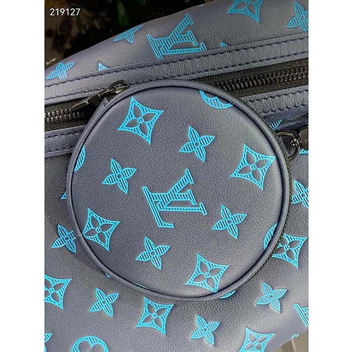 Louis Vuitton LV Unisex Duo Slingbag Navy River Blue Calf Leather