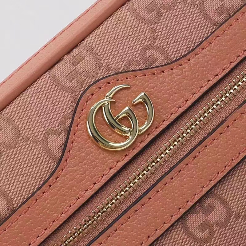 Gucci Women Ophidia GG Mini Bag Pink GG Canvas Double G Zip
