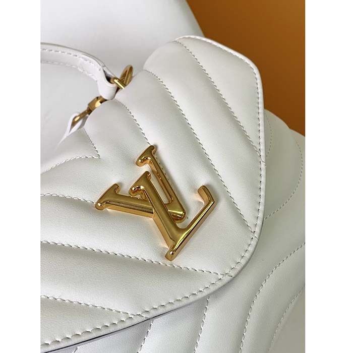 Louis Vuitton LV Women Hold Me Top-Handle Bag White Smooth Cowhide Leather