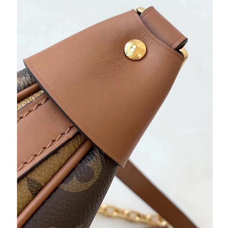 Louis Vuitton LV Women Loop Hobo Brown Monogram Monogram Reverse Coated Canvas