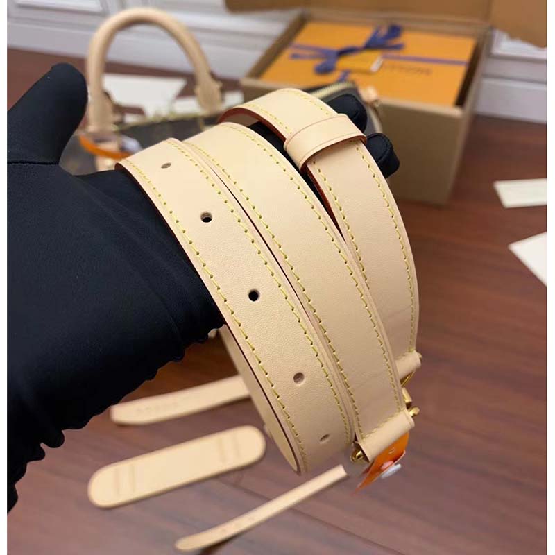 Louis Vuitton LV Unisex Keepall Bandoulière 45 Monogram Canvas Natural Cowhide Leather