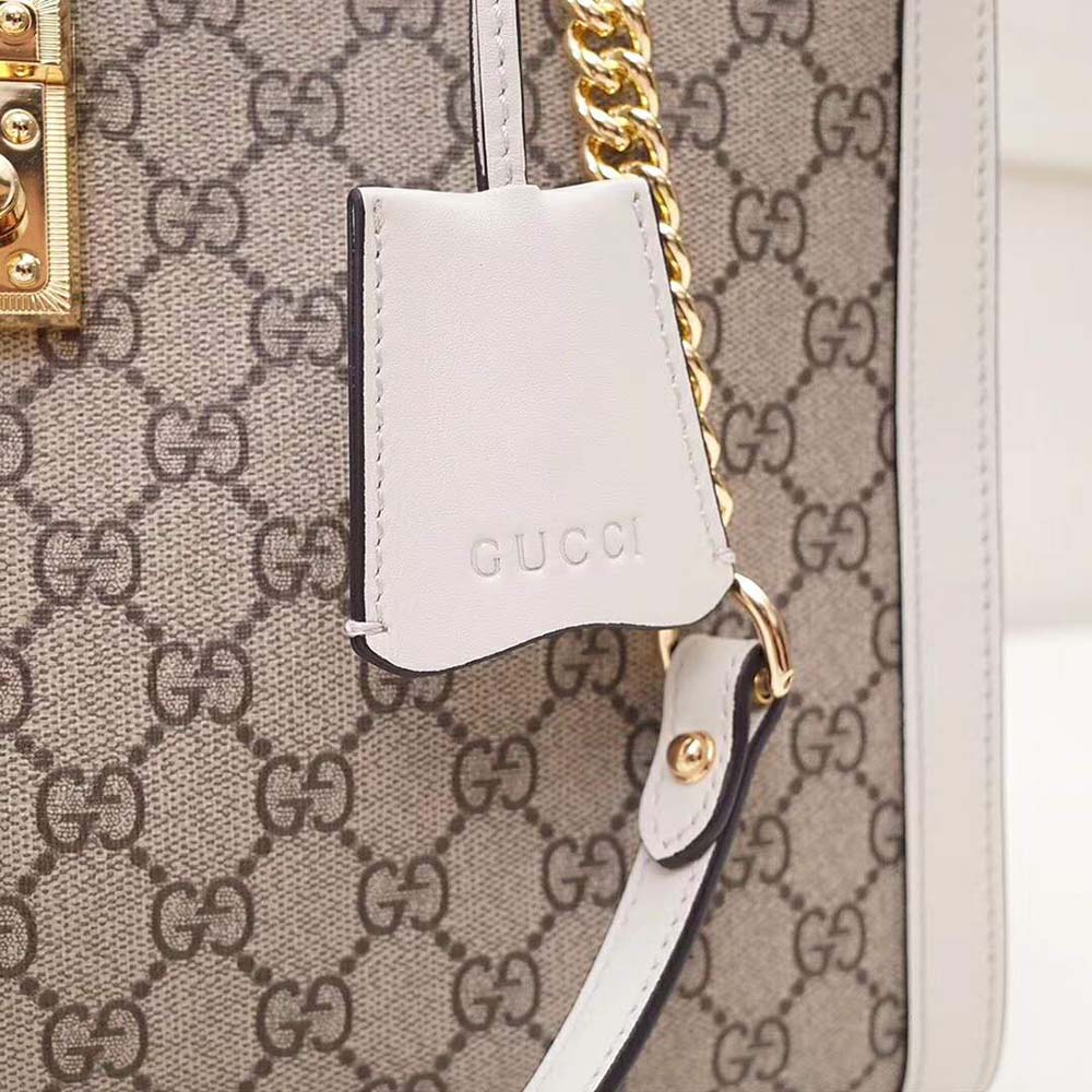 Gucci GG Women Padlock Medium GG Supreme Canvas Shoulder Bag