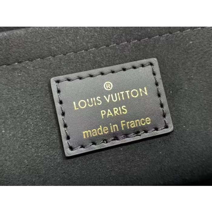 Louis Vuitton LV Women OnTheGo East West Black Embossed Grained Cowhide Leather