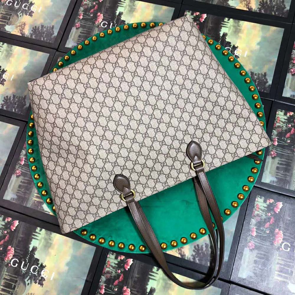 Gucci GG Women Ophidia GG Medium Tote-Brown