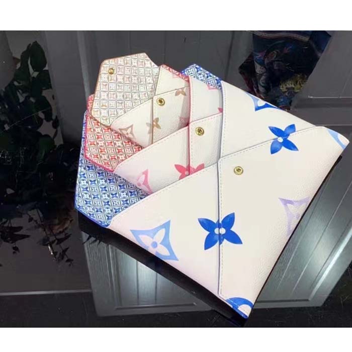 Louis Vuitton LV Unisex Kirigami Pochette Monogram Coated Canvas Printed Grained Cowhide Leather