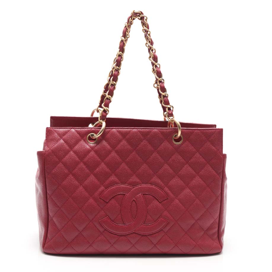 Chanel Women GST Shopping Bag in Grained Calfskin Leather