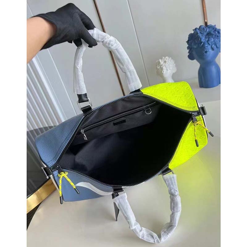 Louis Vuitton LV Unisex Keepall Bandoulière 50 Yellow Taurillon Cowhide Leather